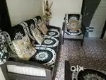 5 seater sofa set, king size bed with mattress, ladies bycycle