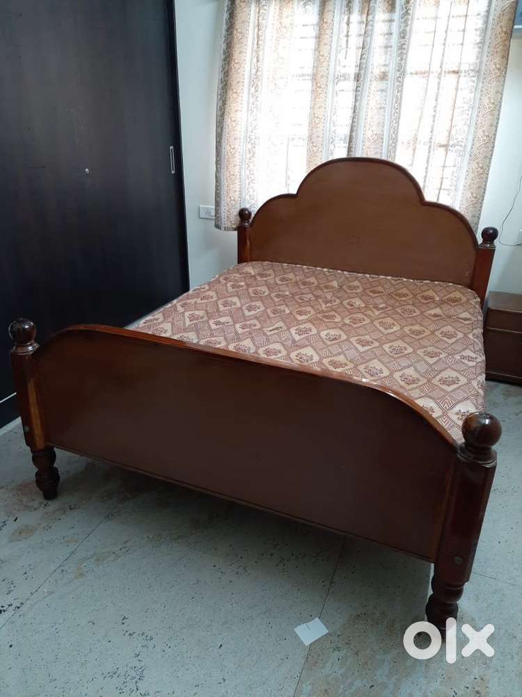 Queen bed with mattress for sale