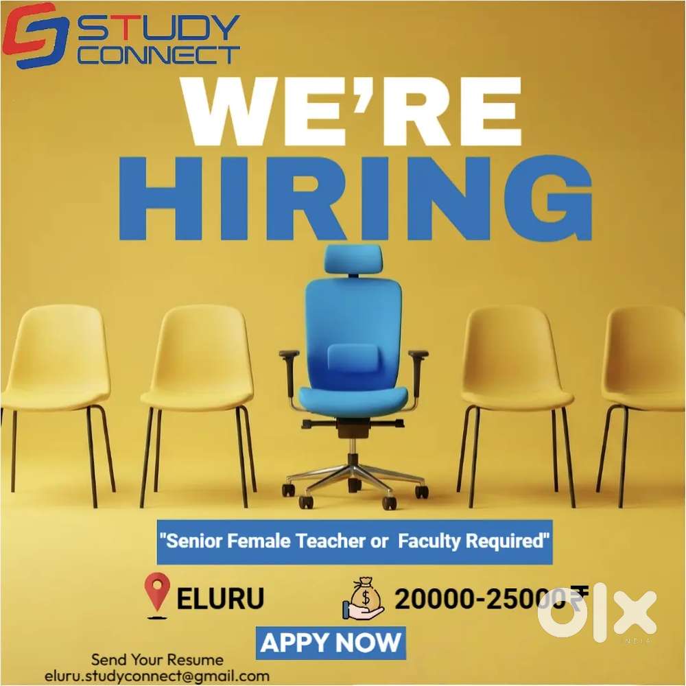 It's overseas education consultancy. Senior
Teacher or Faculty need