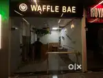 Waffle pan cake coffee