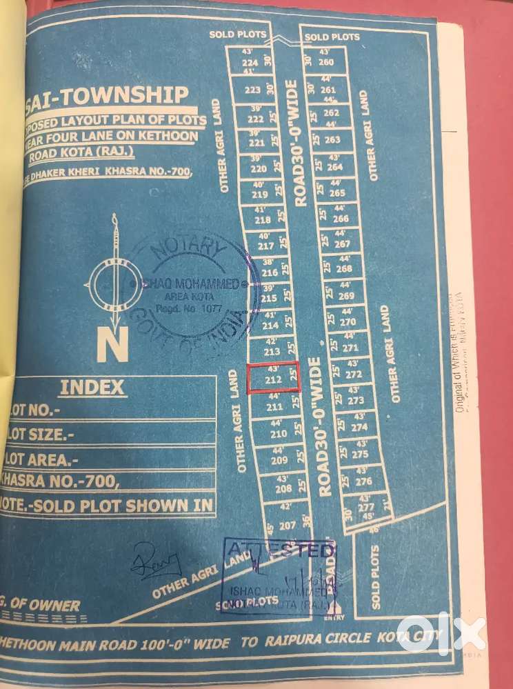 Plot no 212 Sell first party