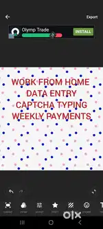 Good job opportunity. Earn money from home.