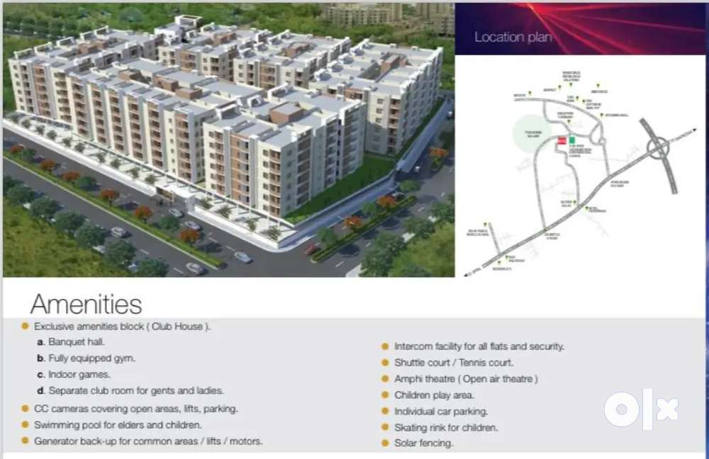 Luxurious Gated Community Apartment flats for sale at pocharam