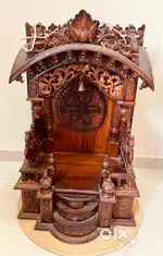 Handcrafted Teak Wood Mandir