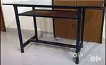 6 Seater toughened glass top dining table and metal base