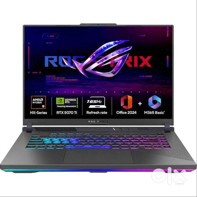 ASUS ROG Strix G16, AMD Ryzen 9 8940HX-RTX5070Ti-64GB Gaming Laptop