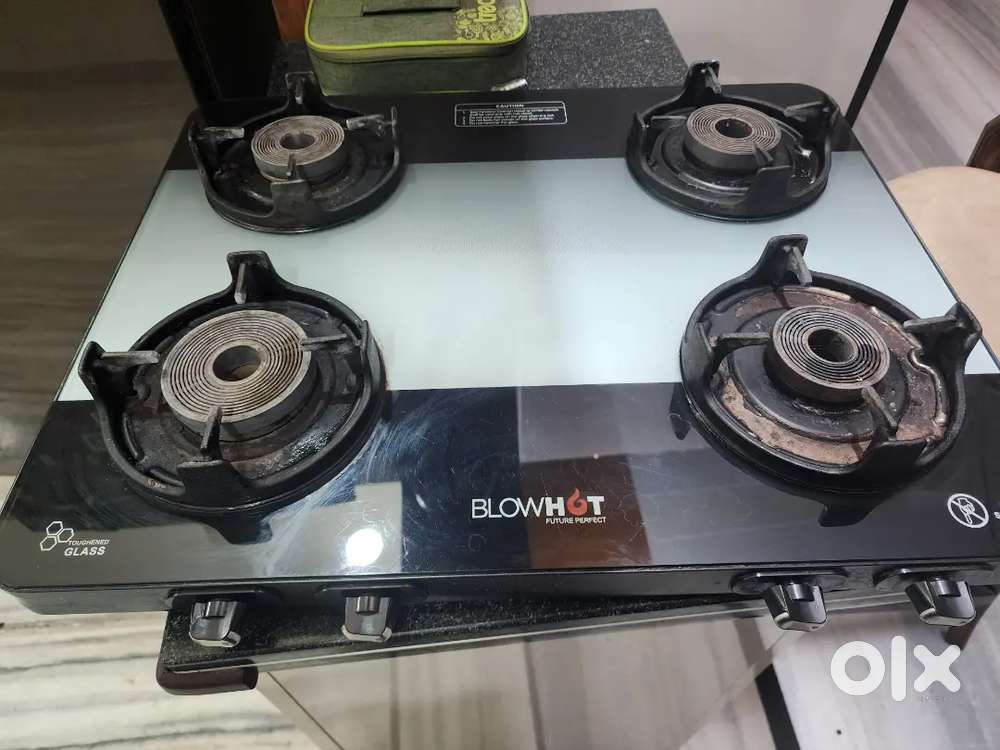 Blow hot brass burner gas stove in very good condition