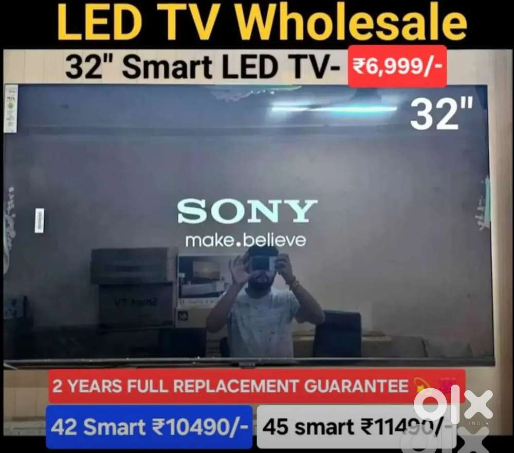 55 4K Smart tv 24500/-32Smart led tv 6990 only