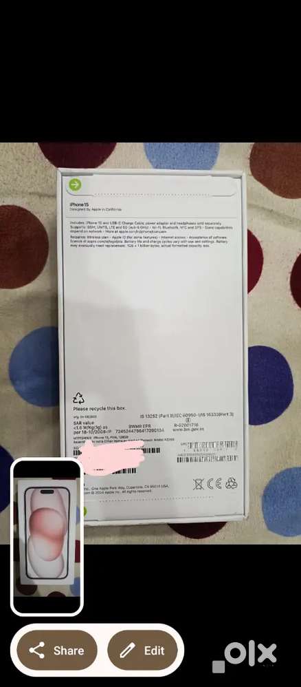 New I phone 15 seal pack