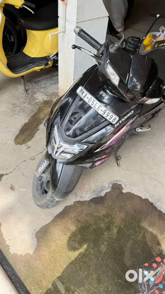 Tvs ntroq running documents new back tyre frist owner
