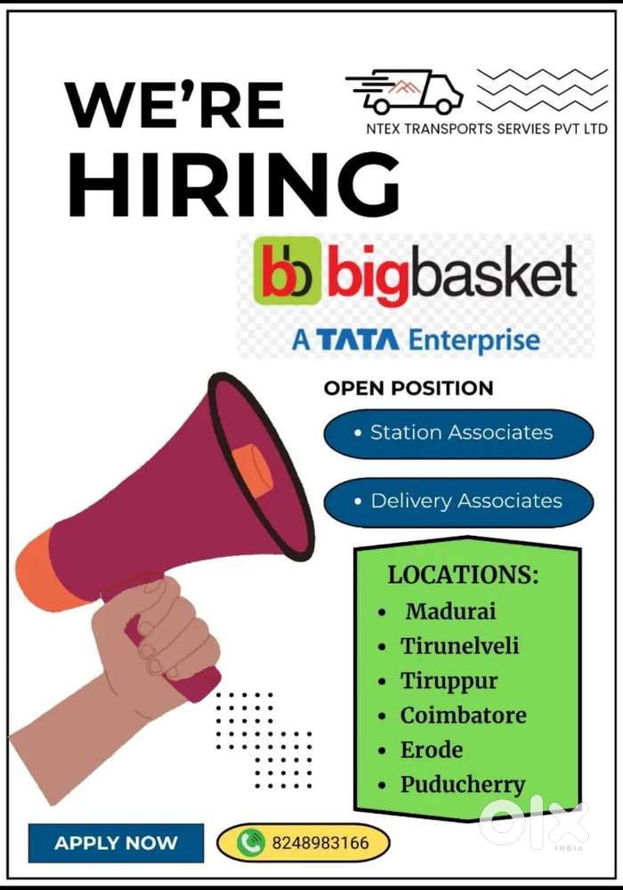 Bigbasket delivery job