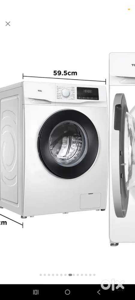 TCL 7.5 kg front load washing machine unused