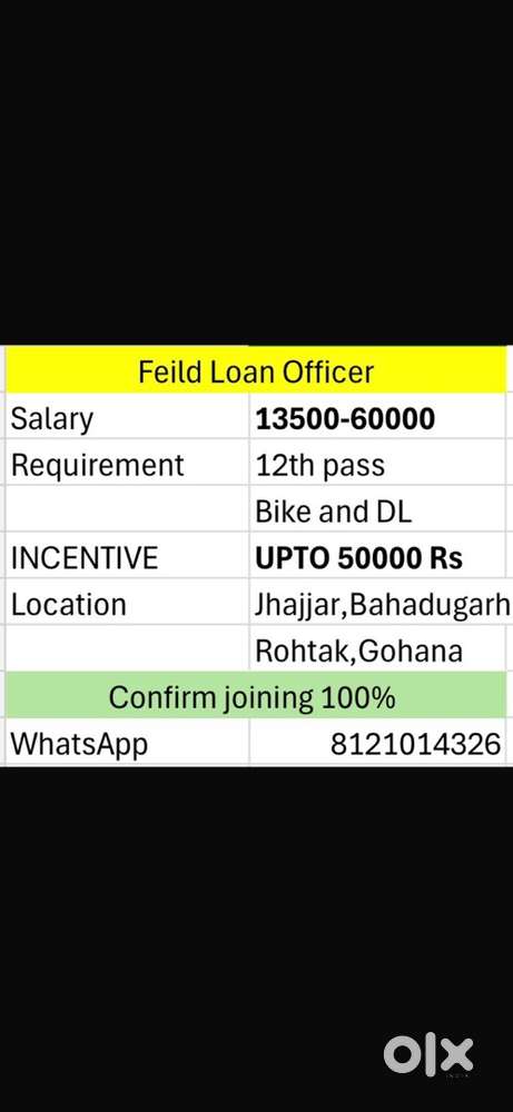 Bank Feild Loan Officer