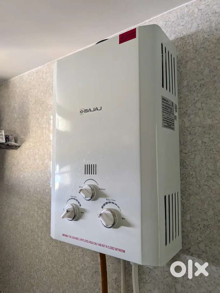 Bajaj 6L Gas Water Geyser (MAJESTY DUETTO ECO, White)