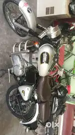 Classic 350 silver colour original scilencer