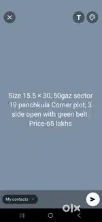 Corner residential plot for sale 3side open in pkl