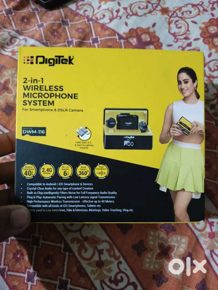 Digitek 2in 1 wireless microphone system