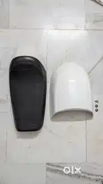 Royal Enfield GT 650 single seat, seat cowl white colour,stock exhaust