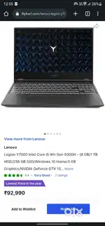Legion Y7000 Gaming Laptop
