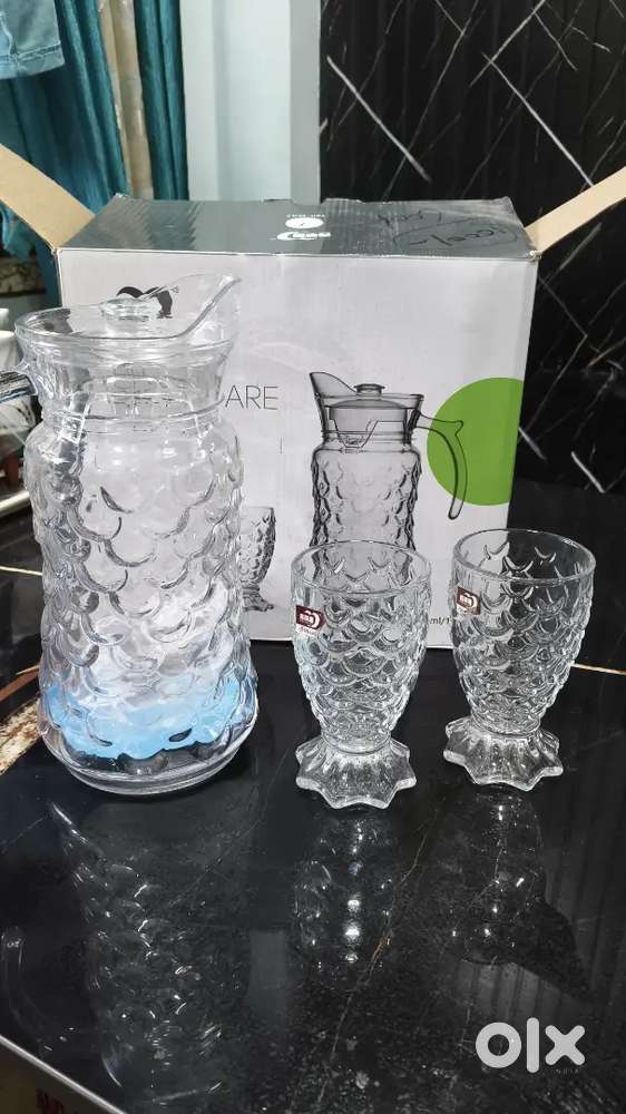 Glass lemon set with 6 Glasses
