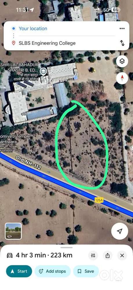 Dangiyawas slbs college ke pass mein