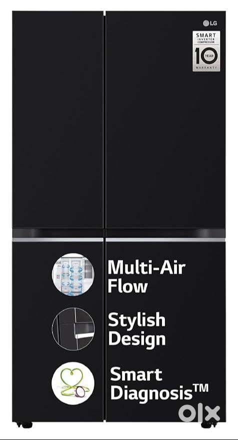 LG 655L Frost-Free Side-by-Side Fridge – Smart Inverter