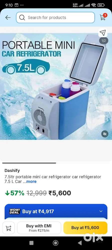 Mini fridge for car