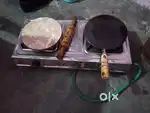 Gas, chulha, tava belaln chauki, rake