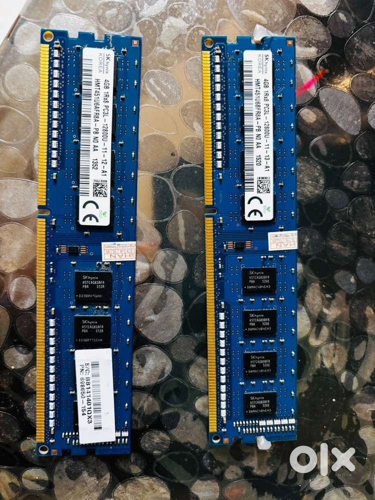8 gb ram ddr3 (4gb ke 2 ram hai)