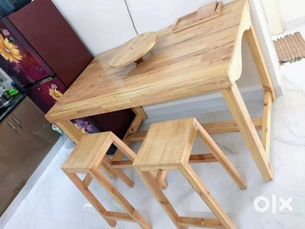 Dinning Table with Long Sitting Table