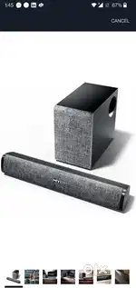 Mivi Fort Q48 Soundbar with subwoofer, 48 Watts, 2.1 Channel
