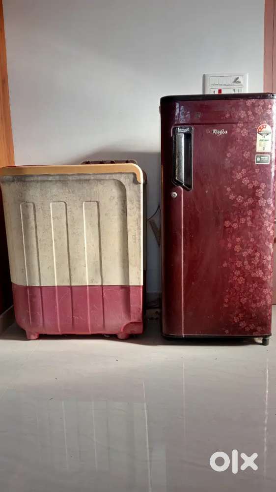 Whirlpool refrigerator and washing machine