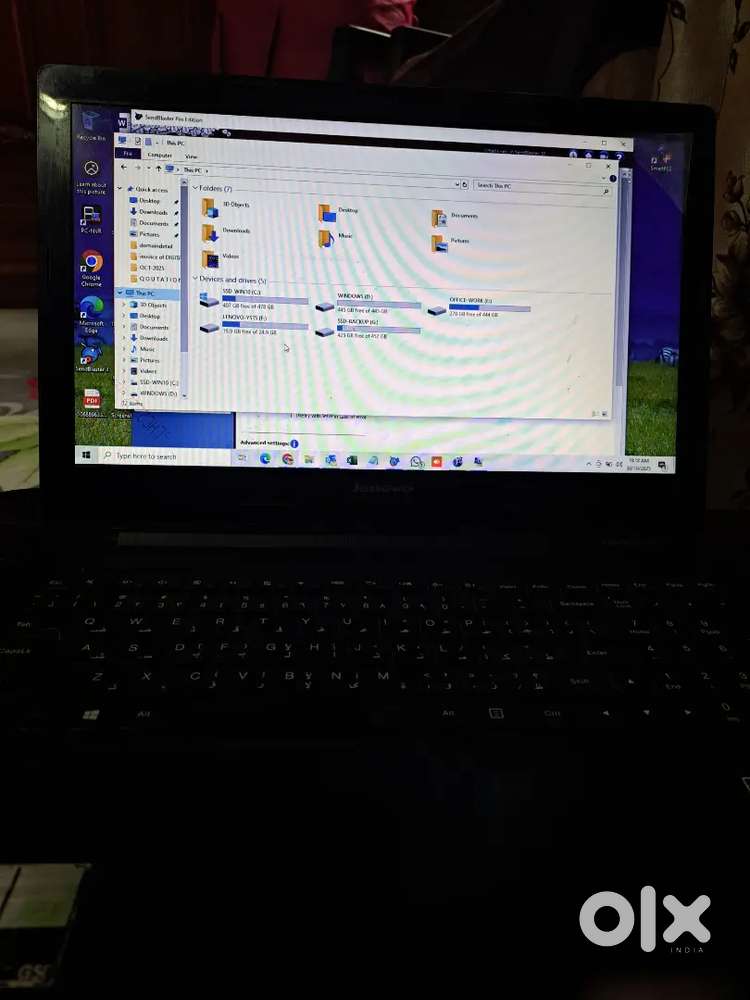 URGENTLY SALE USED LAPTOP LENOVO I7