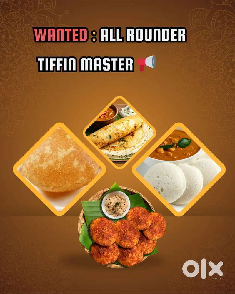 Wanted: Experienced Dosa / Tiffin Master – Tirupati