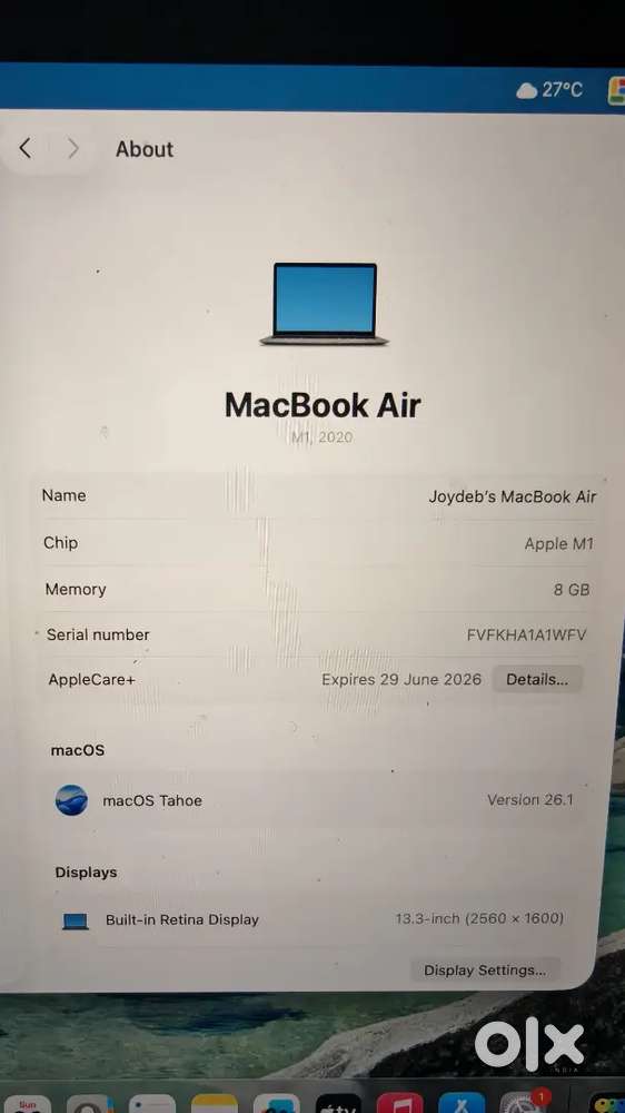 Apple macbook air M1