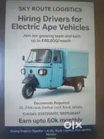 Hiring for 3 wheelers driver's