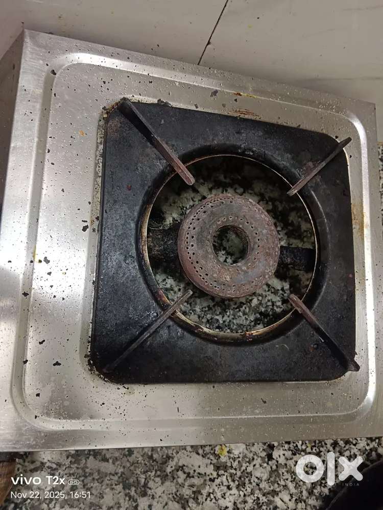 Single gas stove burner steel