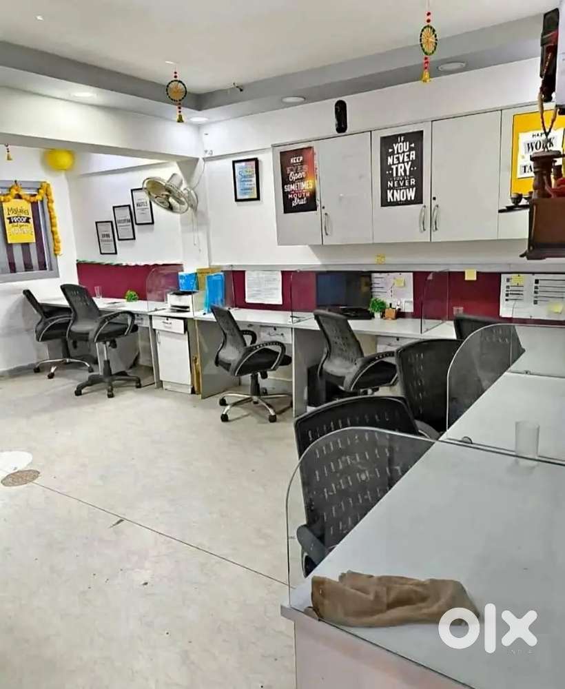 1 Cabin 8 Workstation Fully furnished office space for rent in Noida