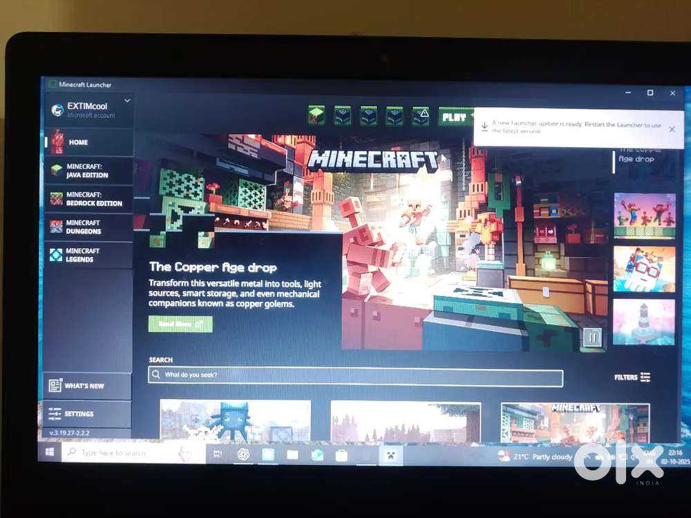 Minecraft account