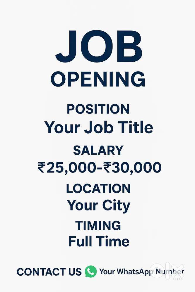 Immediate hiring multiple jobs 
Available