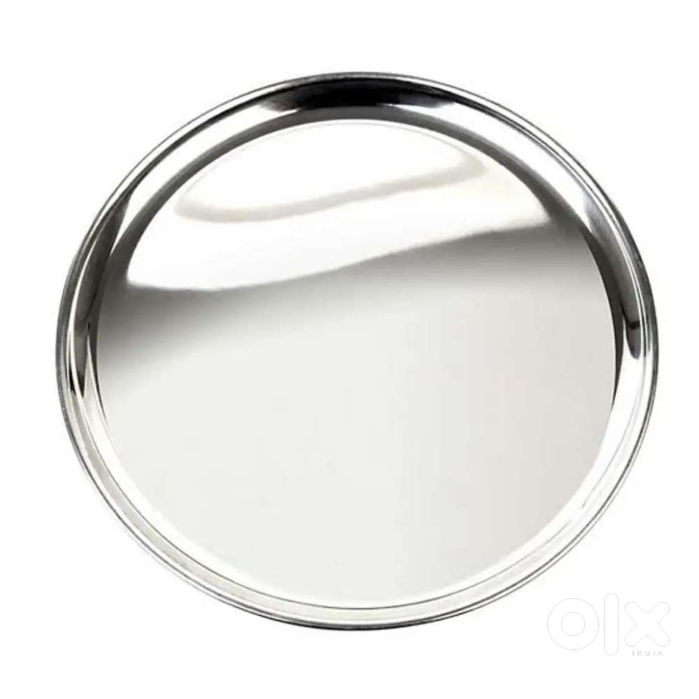 New stainless steel 6plates,large, medium.small with cups and grinder.