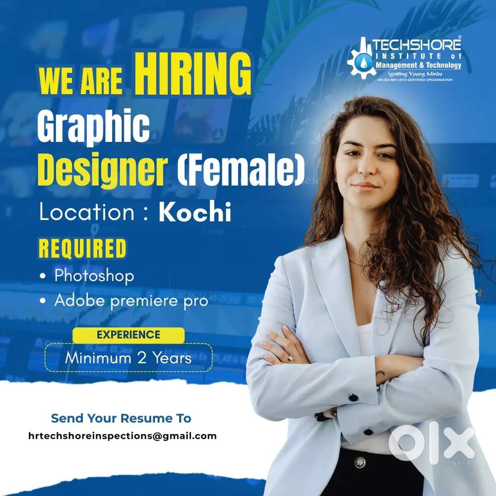 We’re Looking for a Female Graphic Designer – Kochi