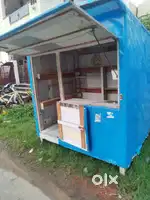 Groceries shop for sale - blue theme