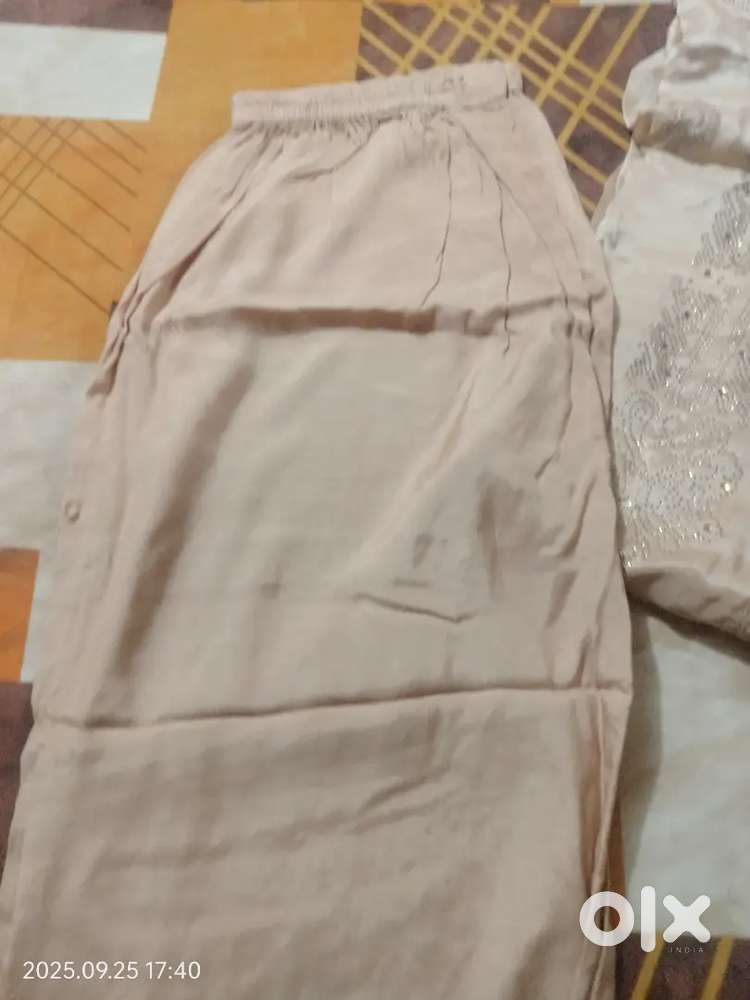 One suit with plazzo and dupatta