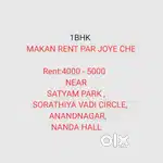 1Bhk ground floor tenament joi che rented