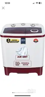 Semi automatic washing machine