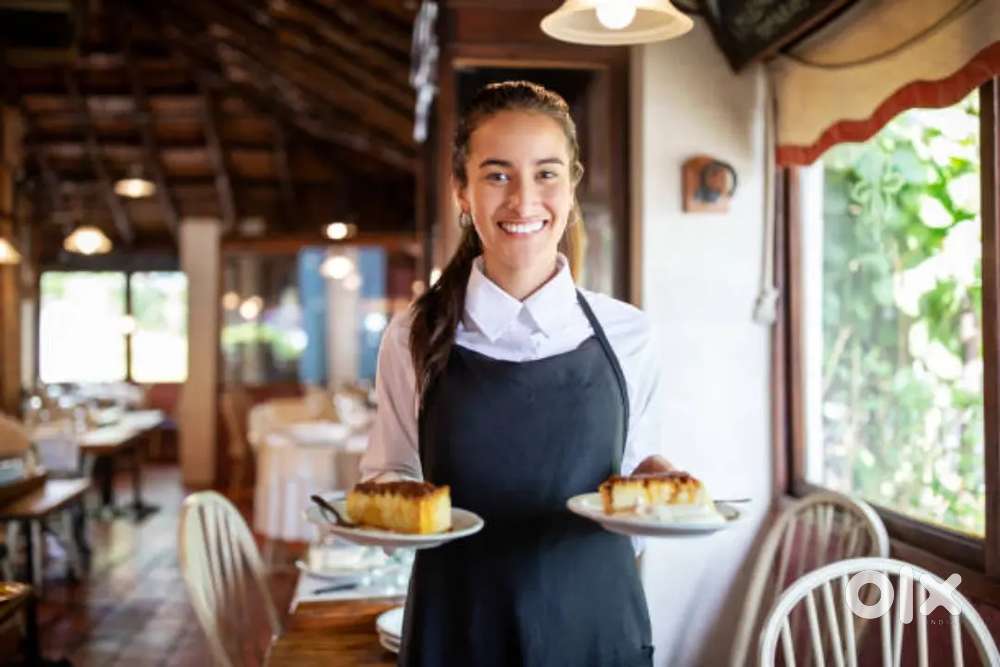 We are looking for good looking and smart girls on a cafe