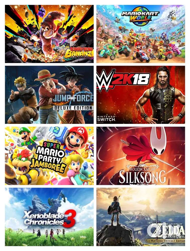 All Nintendo Switch & Switch 2&PS5 Games available Zelda,Mario,Pokemon