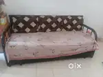 Cupboard Study table one kitchen rack and Sofa cum Bed for sell