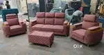 3+1+1 double headrest model sofa set available in Starf Furniture